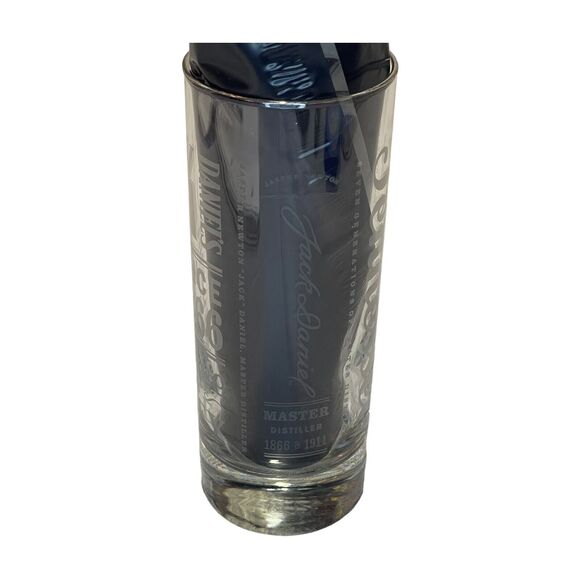 Vintage Jack Daniels Old No.7 Clear Tennessee Whiskey 6" Tall High Ball Glass - Picture 2 of 10